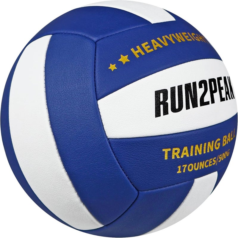 RUN2PEAK Setter Training Volleyball Official Size 5 Volleyballs Heavy Weight Ball PU Practice Volley Balls for Indoor Rebounder Equipment Setters Weighted Volleyball Setting Trainer - Image 2
